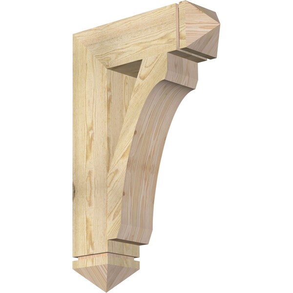 Ekena Millwork Legacy Arts & Crafts Rough Sawn Bracket, Douglas Fir, 6"W x 22"D x 34"H BKT06X22X34LEC03RDF - main